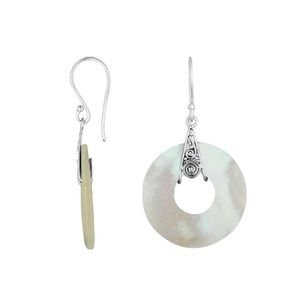 Mother of Pearl Sterling Silver Earrings